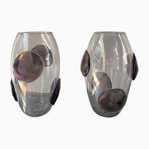 Vases With Murano Glass Patterns from Costantini Murano, 1990s, Set of 2-RJQ-981717