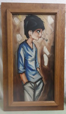 Vaurin, Casual Teenager, 1964, Oil Painting, Framed-HOI-1806184