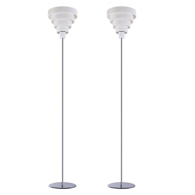 VD01 Floor Lights in Metal by Werner Blaser for ´t Spectrum, 1960s, Set of 2-XT-1818000