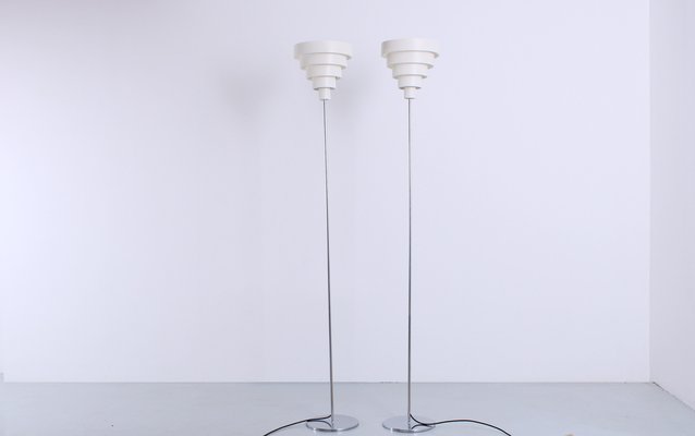 VD01 Floor Lights in Metal by Werner Blaser for ´t Spectrum, 1960s, Set of 2-XT-1818000