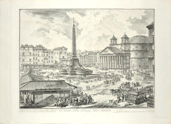 Veduta della Piazza della Rotonda - early lifetime impression 1751-ZCI-756327