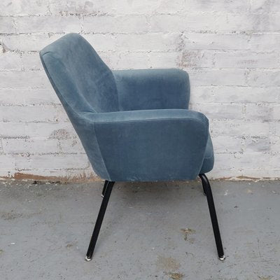 Velvet Armchair, 1960s-CQZ-963311