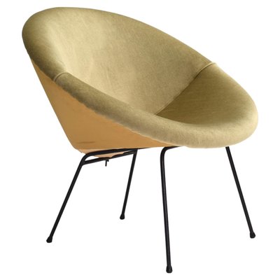 Velvet Circle Armchair, 1950s-TE-1444168