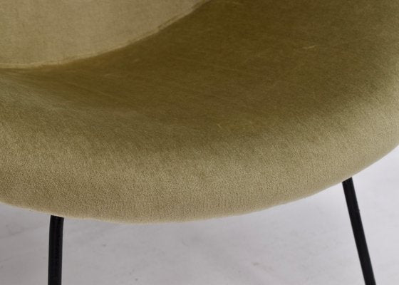 Velvet Circle Armchair, 1950s-TE-1444168