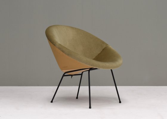 Velvet Circle Armchair, 1950s-TE-1444168