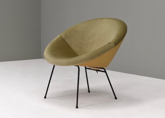 Velvet Circle Armchair, 1950s-TE-1444168