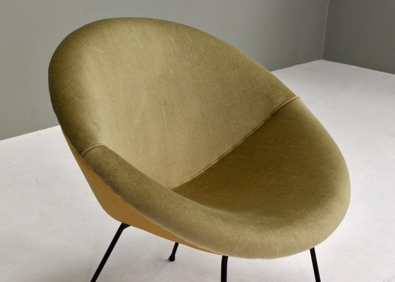 Velvet Circle Armchair, 1950s-TE-1444168