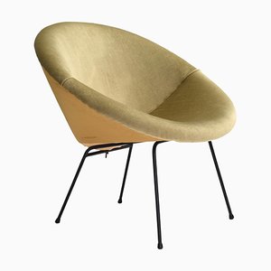 Velvet Circle Armchair, 1950s-TE-1444168