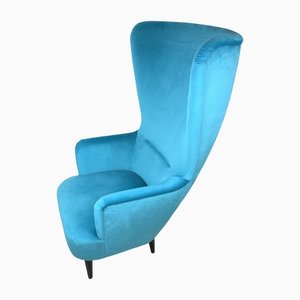 Velvet Lounge Chair in the style of Tom Dixon-CBP-1382756