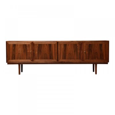 Venered Rosewood Low Freestanding Sideboard by Arne Vodder for Vamo Furniture Factory, 1960s-MTD-1400041