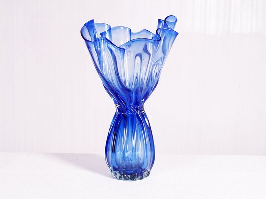 Venetian Art Nouveau Blown Murano Glass Vase from Salviati, 1920s-NJV-864426