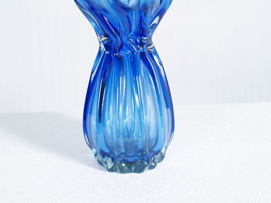 Venetian Art Nouveau Blown Murano Glass Vase from Salviati, 1920s-NJV-864426