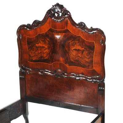 Venetian Baroque Bed in Walnut from Testallini & Salviati-NJV-1326202