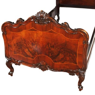 Venetian Baroque Bed in Walnut from Testallini & Salviati-NJV-1326202