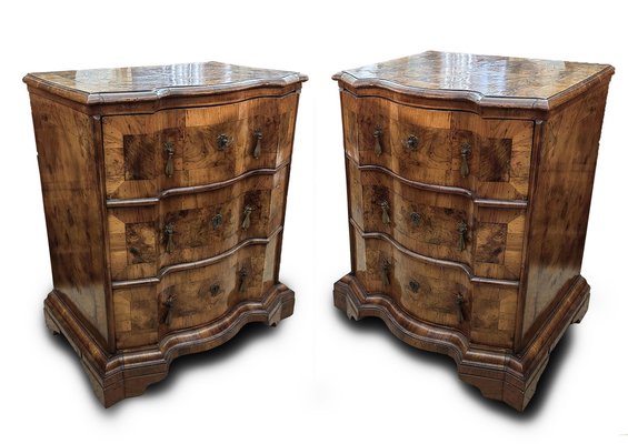 Venetian Bedside Tables, 18th Century, Set of 2-ZFY-1787416