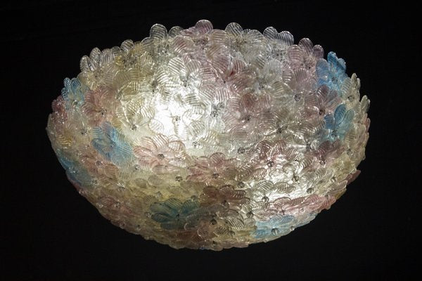 Venetian Ceiling Flower Basket from Barovier & Toso, 1950s-MBH-1032655