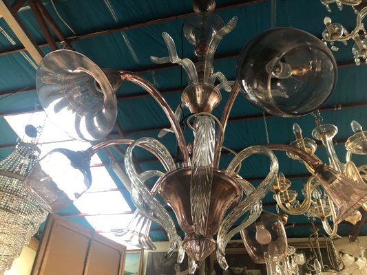 Venetian Chandelier in Murano Glass, 1940s-WQQ-1261321