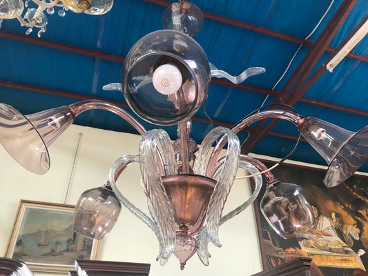 Venetian Chandelier in Murano Glass, 1940s-WQQ-1261321