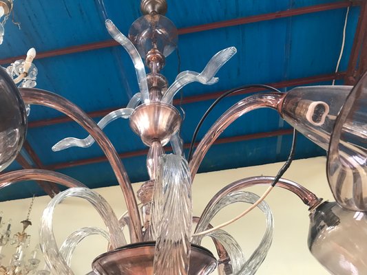 Venetian Chandelier in Murano Glass, 1940s-WQQ-1261321