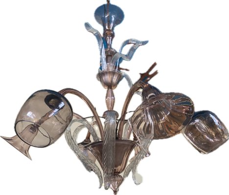 Venetian Chandelier in Murano Glass, 1940s-WQQ-1261321