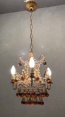 Venetian Gilded Murano Glass Drop Chandelier-JJC-1029632