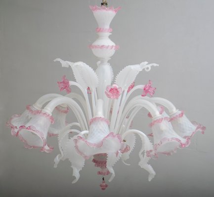 Venetian Glass Ceiling Lamp from Maestri Muranesi, 1960s-FER-563902