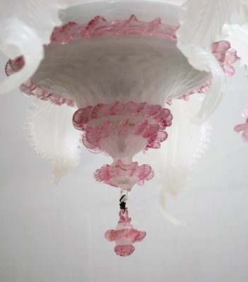 Venetian Glass Ceiling Lamp from Maestri Muranesi, 1960s-FER-563902