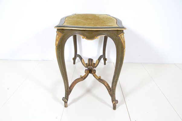 Venetian Green Wooden Console Table, 1930s-XSG-1417008