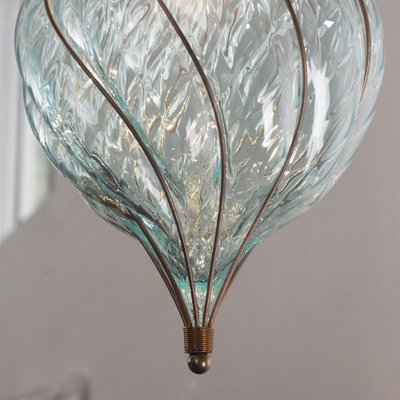 Venetian Lantern Lamp with Pointed Murano Glass Puffed Watercolor Color, Italy, 1990s-MPO-1722420