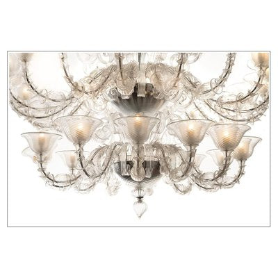 Venetian Murano Crystal Chandelier, 1970s-NQ-886009