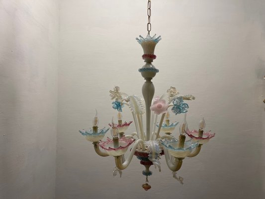 Venetian Murano Glass Chandelier, 1960s-JJC-1770864