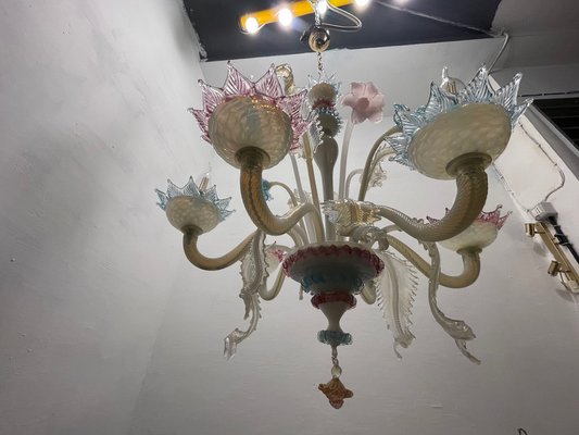 Venetian Murano Glass Chandelier, 1960s-JJC-1770864