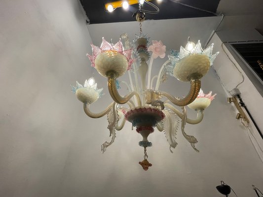 Venetian Murano Glass Chandelier, 1960s-JJC-1770864