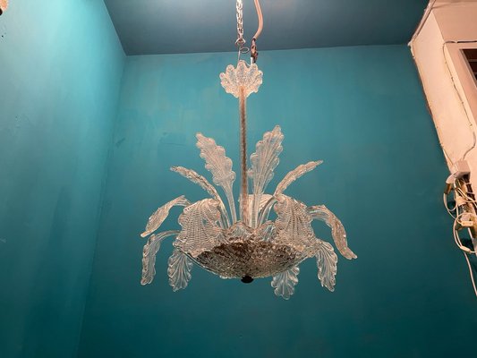 Venetian Murano Glass Chandelier by Ercole Barovier, 1950s-JJC-1734310