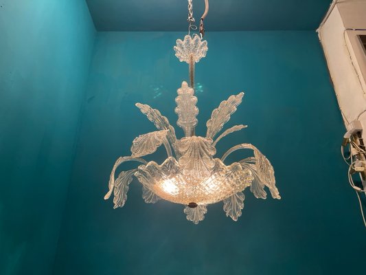 Venetian Murano Glass Chandelier by Ercole Barovier, 1950s-JJC-1734310