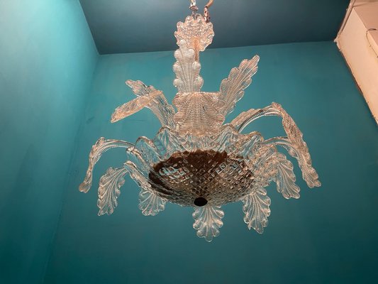 Venetian Murano Glass Chandelier by Ercole Barovier, 1950s-JJC-1734310