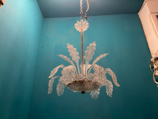 Venetian Murano Glass Chandelier by Ercole Barovier, 1950s-JJC-1734310