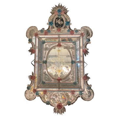 Venetian Murano Glass Mirror-MBH-1099282