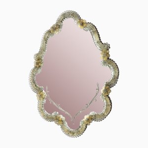 Venetian Murano Glass Wall Mirror, 1950s-ZWH-1787503