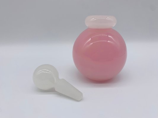 Venetian Pink Murano Glass Opaque Perfume Vial from Murano, 1950s-BZB-2023728