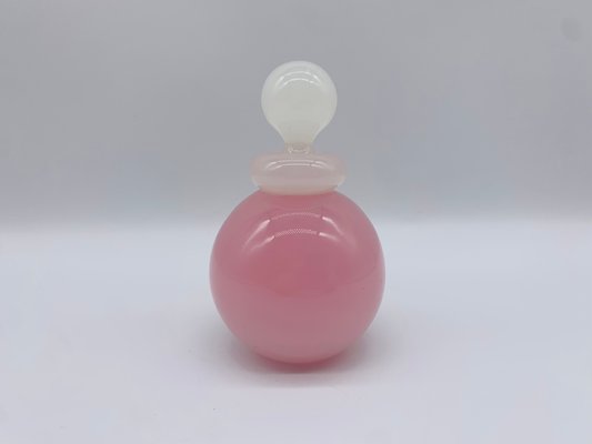 Venetian Pink Murano Glass Opaque Perfume Vial from Murano, 1950s-BZB-2023728