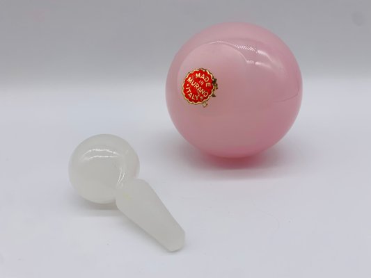 Venetian Pink Murano Glass Opaque Perfume Vial from Murano, 1950s-BZB-2023728