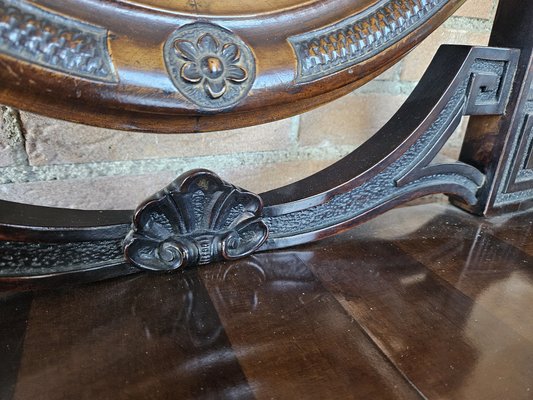 Venetian Sideboard in Mahogany & Glass with Swivel Mirror, 1890s-ZUW-1799298