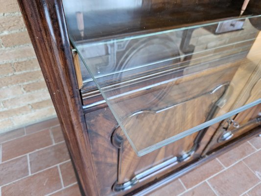 Venetian Sideboard in Mahogany & Glass with Swivel Mirror, 1890s-ZUW-1799298