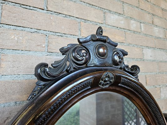 Venetian Sideboard in Mahogany & Glass with Swivel Mirror, 1890s-ZUW-1799298