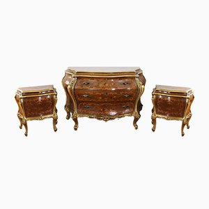 Venetian Style Chest of Drawers and Parches, Set of 3-IYX-995848