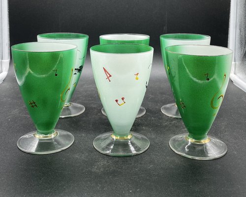 Venetian Style Pitcher & Drinking Glasses, Set of 7-BNU-1286402