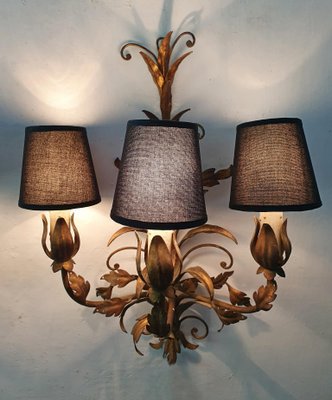 Venetian Tole Wall Sconces, 1950s, Set of 2-FO-1406717