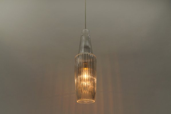 Venezia Pendant Lamp in Glass by Aloys Gangkofner for Peill & Putzler, 1950s-KQB-1754500