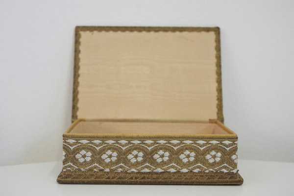 Venice Boxes in Fabric and Wood, 1970s, Set of 5-KNM-944871